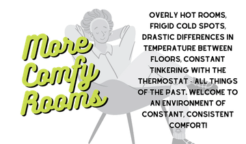 More Comfy Rooms benefit graphic