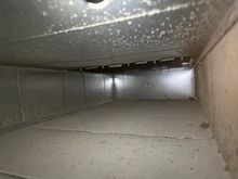 Inside metal Air Duct before cleaning