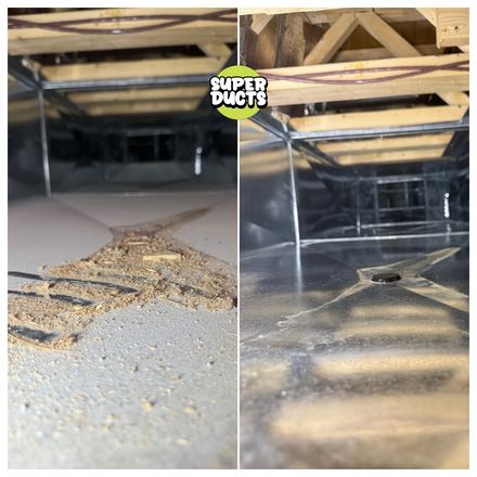 Super Ducts real before & after Duct Cleaning photo 222
