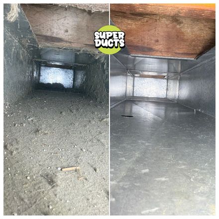 Super Ducts real before & after Duct Cleaning photo 6