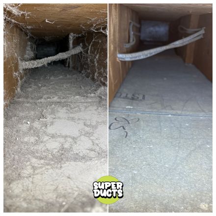 Super Ducts real before & after Duct Cleaning photo 22