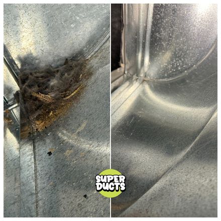 Super Ducts real before & after Duct Cleaning photo 34