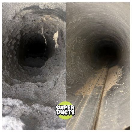 Super Ducts real before & after Duct Cleaning photo 220