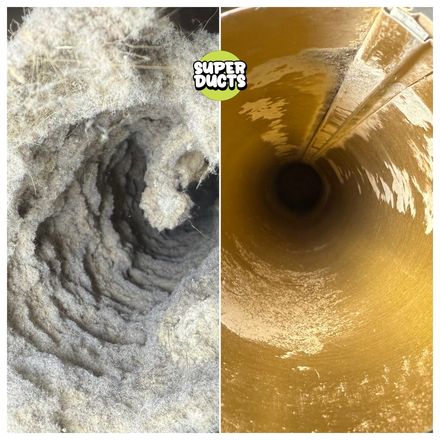 Super Ducts real before & after Duct Cleaning photo 33