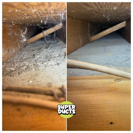 Super Ducts real before & after Duct Cleaning photo 17