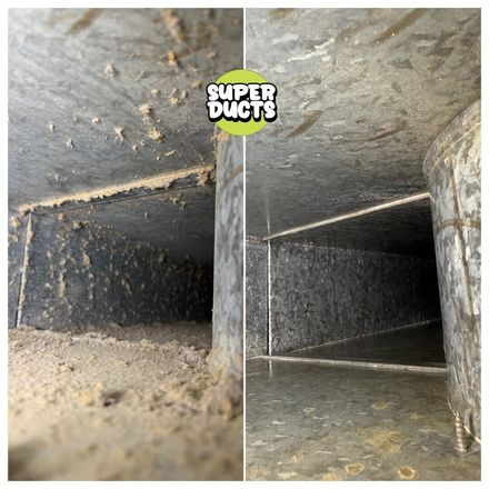 Super Ducts real before & after Duct Cleaning photo 1