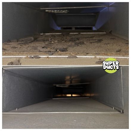 Super Ducts real before & after Duct Cleaning photo 24