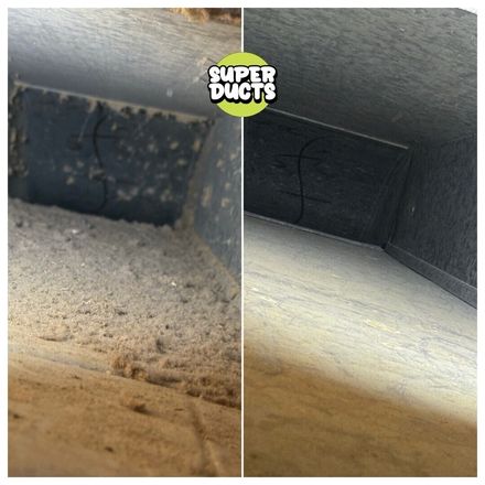 Super Ducts real before & after Duct Cleaning photo 4