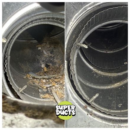 Super Ducts real before & after Duct Cleaning photo 170